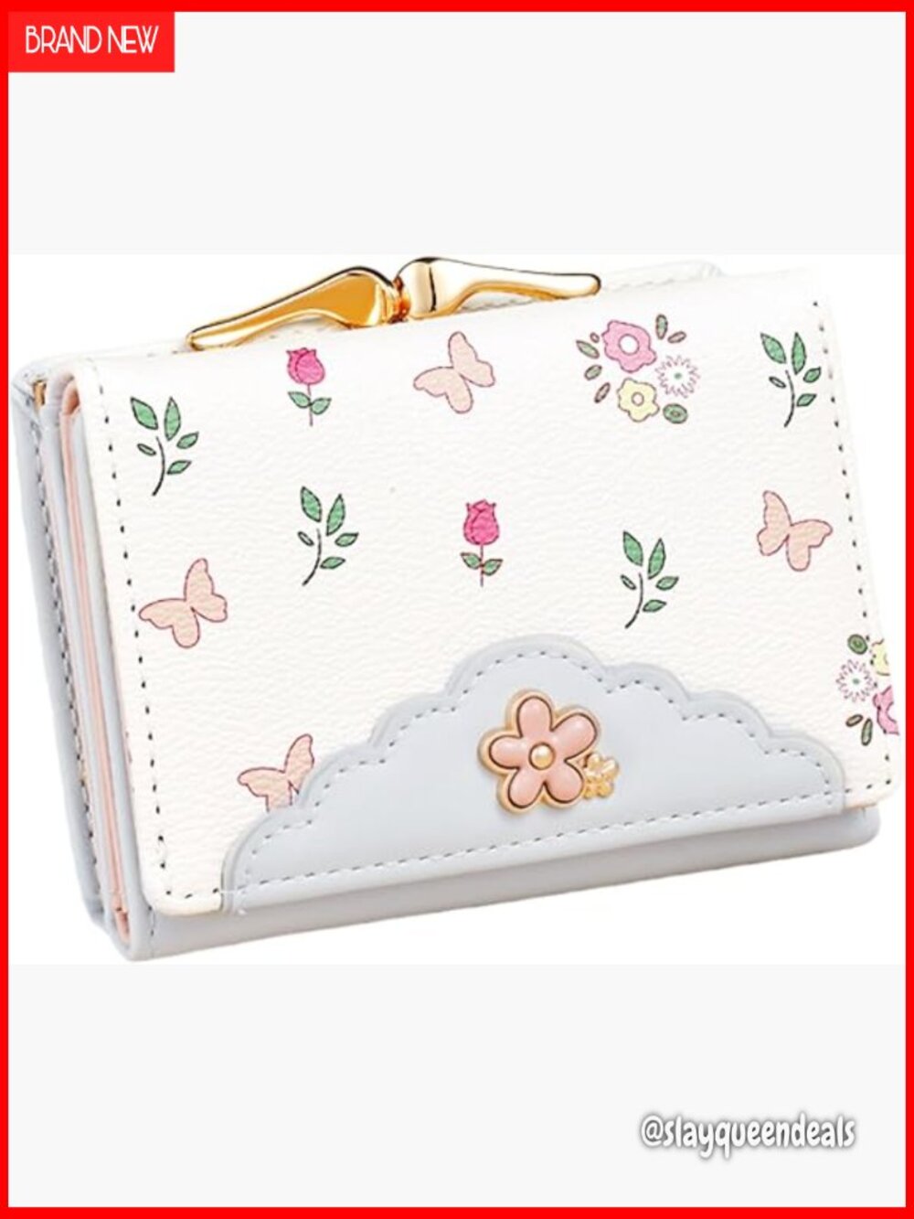 Small RFID Blocking Trifold Wallet with ID Window and Coin Pocket